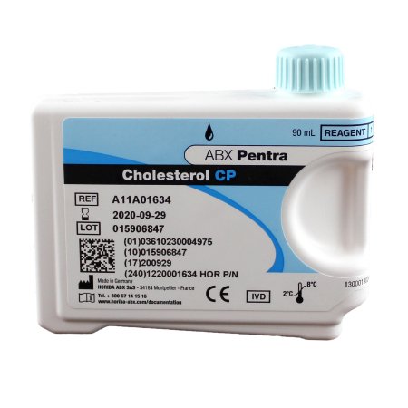 Horiba Reagent ABX Pentra™ Cardiac / Lipids / General Chemistry Cholesterol Esterase / Cholesterol Oxidase For ABX Pentra 400 Clinical Chemistry Analyzer 300 Tests - Each - 1220001634-EA