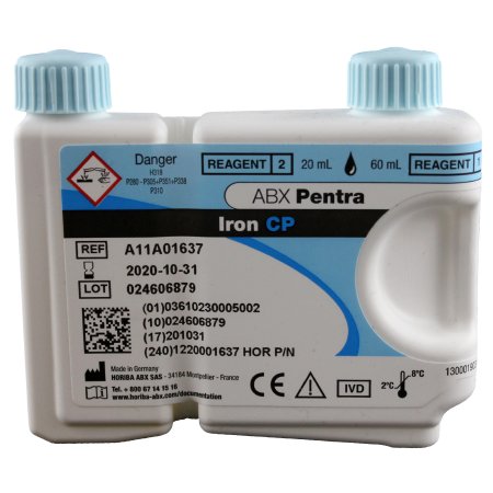 Horiba Reagent ABX Pentra™ General Chemistry Iron For ABX Pentra 400 Clinical Chemistry Analyzer 327 Tests - Each - 1220001637-EA