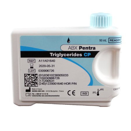 Horiba Reagent ABX Pentra™ Cardiac / Lipids / General Chemistry Triglycerides For ABX Pentra 400 Clinical Chemistry Analyzer 327 Tests - Each - 1220001640-EA