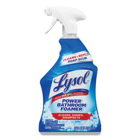 LYSOL® Brand Disinfectant Power Bathroom Foamer, Liquid, Atlantic Fresh, 32 oz Spray Bottle - Each - RAC-02699-EA