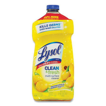 LYSOL® Brand Clean and Fresh Multi-Surface Cleaner, Sparkling Lemon and Sunflower Essence Scent, 40 oz Bottle - Each - RAC-78626EA-EA