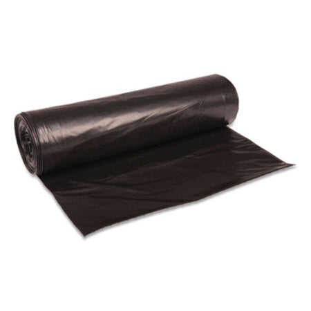 Boardwalk® Low-Density Waste Can Liners, 56 gal, 0.6 mil, 43" x 47", Black, 25 Bags/Roll, 4 Rolls/Carton - CT/1 - BWK-4347H-CT