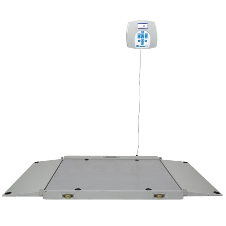 Health O Meter Wheelchair Scale Health O Meter® Digital LCD Display 1000 lbs. / 454 kg Capacity Gray Battery Operated - Each - 2700KL-EA