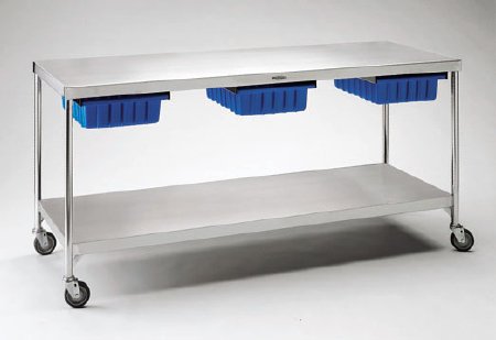 Pedigo Products Central Supply Work Table Center Supply 24 X 34 X 72 Inch Stainless Steel 1 Shelf - Each - CDS-2472-W/SC-EA