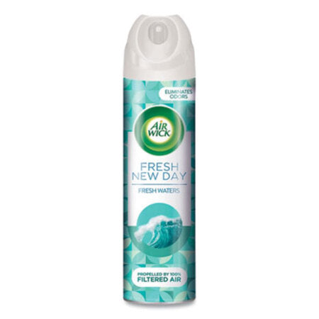 Air Wick® Aerosol Air Freshener, Fresh Waters, 8 oz Aerosol Spray, 12/Carton - CT/1 - RAC-77002-CT