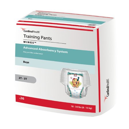 Cardinal Male Youth Training Pants Curity™ Pull On with Tear Away Seams Medium Disposable Heavy Absorbency - Case of 4 - 70063BA-CS