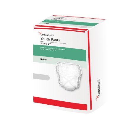 Cardinal Unisex Youth Absorbent Underwear Curity™ Pull On with Tear Away Seams Medium Disposable Heavy Absorbency - Bag of 1 - 70073A-BG