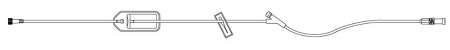 ICU Medical IV Extension Set LifeShield® Macro Bore 16-1/2 Inch Tubing With Filter NonSterile - Case of 48 - 1268928-CS