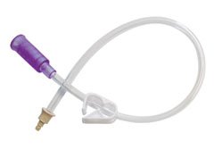 Applied Medical Technologies Straight Connector with Bolus Adapter AMT Mini Classic 12 Inch - Each - 6-1211-EA