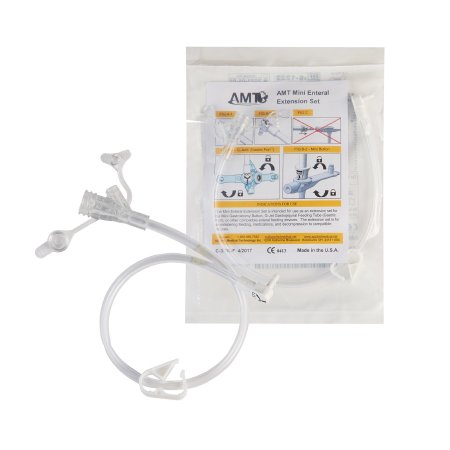 Applied Medical Technologies Right Angle Connector with Y-Port Adapter AMT Mini Classic 12 Inch - Box of 10 - 6-1222-BX