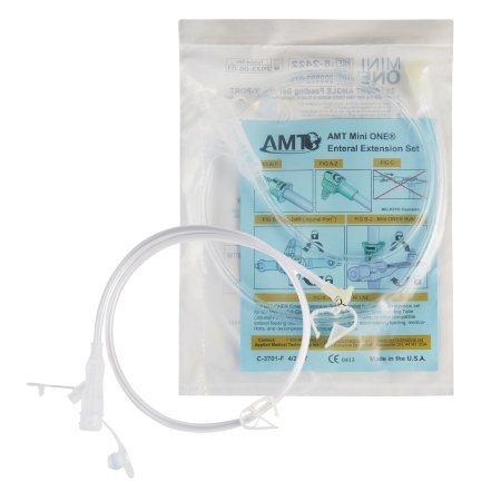Applied Medical Technologies Right Angle Connector with Y-Port Adapter Mini ONE® 24 Inch, Clear - Each - 8-2422-EA