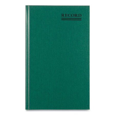 National® Emerald Series Account Book, Green Cover, 12.25 x 7.25 Sheets, 300 Sheets/Book - Each - RED-56131-EA