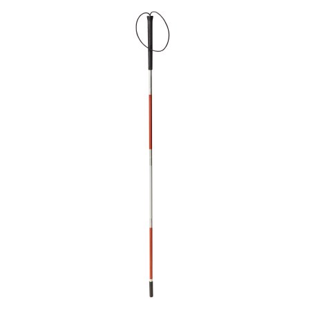 Drive Medical Folding Cane For The Blind drive™ Aluminum 45-3/4 Inch Height White / Red - Each - 10352-1-EA