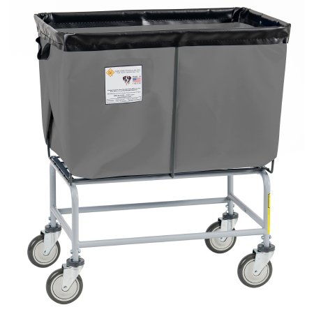 R & B Wire Products Elevated Basket Truck 6 Bushel Capacity Zinc Plated Steel 5 Inch Clean Wheel System™ Casters - Each - 466G-EA