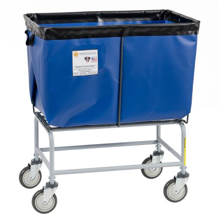 R & B Wire Products Elevated Basket Truck 6 Bushel Capacity Zinc Plated Steel 5 Inch Casters - Each - 466B-EA