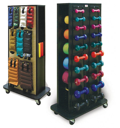 Hausmann Industries Storage Unit with Exercise Equipment 44 Piece Set with Mobile Unit Econo 1 to 10 lbs. - Each - 5566-100-EA