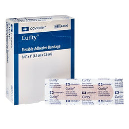 Cardinal Adhesive Strip Curity™ 3/4 X 3 Inch Fabric Rectangle Tan Sterile - Case of 1200 - 44100-CS