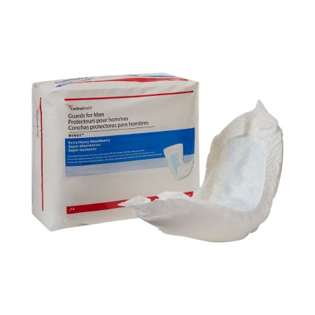 Cardinal Bladder Control Pad Sure Care™ 6-1/2 X 13 Inch Heavy Absorbency Polymer Core One Size Fits Most - Case of 84 - 23246A-CS