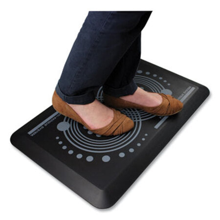 Floortex® AFS-TEX 2000 Anti-Fatigue Mat, Rectangle, 16 x 24, Midnight Black - CT/1 - FLR-FCA21624BK-CT