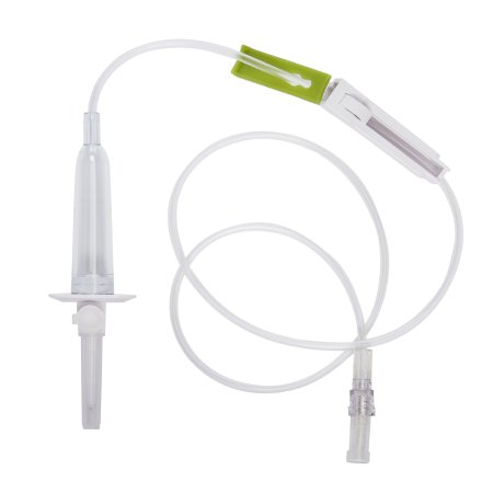ICU Medical Secondary IV Administration Set 15 Drops / mL Drip rate Without Filter 34 Inch Tubing - Each - 1422928-EA