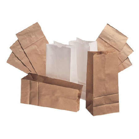 Lagasse Grocery Bag General Brown Kraft Paper #6 - Pack of 500 - BAGGK6500-PK