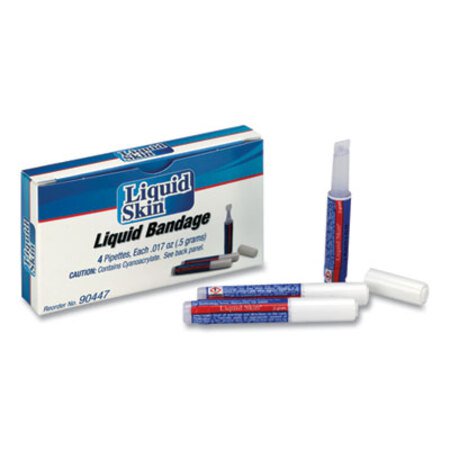 PhysiciansCare® by First Aid Only® Liquid Bandage, 0.017 oz Pipette, 4/Box - Box of 1 - ACM-90447-BX