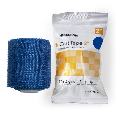 McKesson Cast Tape McKesson 2 Inch X 12 Foot Fiberglass Blue - Box of 10 - 115-2B-BX
