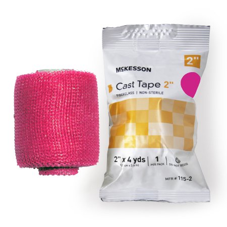 McKesson Cast Tape McKesson 2 Inch X 12 Foot Fiberglass Pink - Box of 10 - 115-2X-BX