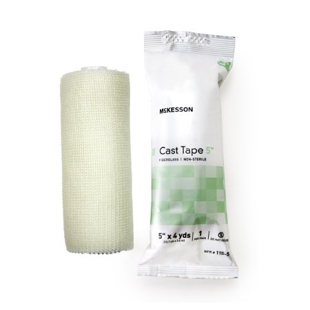 McKesson Cast Tape McKesson 5 Inch X 12 Foot Fiberglass White - Box of 10 - 115-5-BX