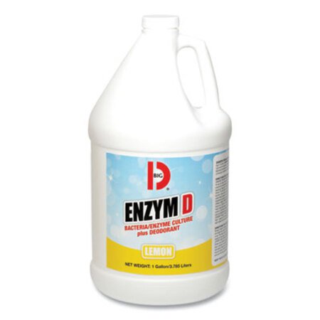 Big D Industries Enzym D Digester Liquid Deodorant, Lemon, 1 gal Bottle, 4/Carton - CT/1 - BGD-1500-CT