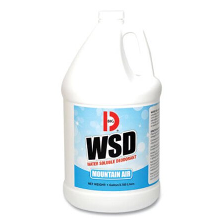 Big D Industries Water-Soluble Deodorant, Mountain Air, 1 gal Bottle, 4/Carton - CT/1 - BGD-1358-CT