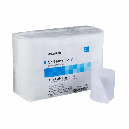 McKesson Cast Padding Undercast McKesson 4 Inch X 4 Yard Polyester NonSterile - Case of 80 - 16-CP4-CS