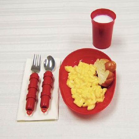Patterson Medical Supply Tableware Deluxe Set Maddak Redware™ - Each - 564237-EA