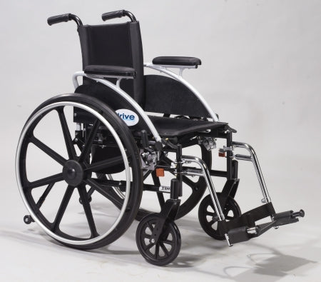 Drive Medical Lightweight Wheelchair drive™ Viper Dual Axle Desk Length Arm Swing-Away Footrest Black Upholstery 12 Inch Seat Width Pediatric 250 lbs. Weight Capacity - Each - L412DDA-SF-EA