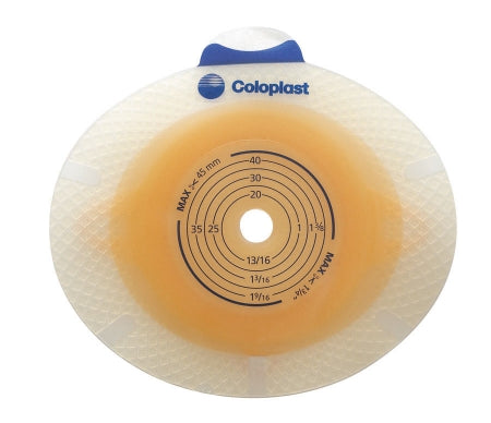 Coloplast Ostomy Barrier SenSura® Flex Xpro Precut, Extended Wear Double Layer Adhesive 50 mm Flange Red Code System 1-1/4 Inch Opening - Box of 5 - 11028-BX