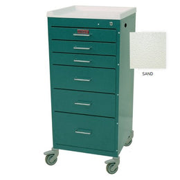 Harloff Treatment Cart Mini-Line Steel 18 X 40 X 18 Inch Sand 3 Drawers, 3 Inch / 2 Drawers, 6 Inch / 1 Drawer, 9 Inch - Each - 3156K-EA
