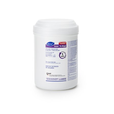 Lagasse Diversey™ Oxivir® Tb Surface Disinfectant Cleaner Premoistened Peroxide Based Manual Pull Wipe 160 Count Canister Unscented NonSterile - CT/160 - DVO4599516-CT