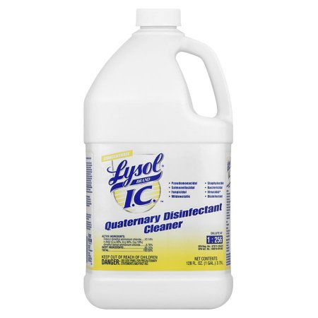 Lagasse Lysol® I.C.™ Surface Disinfectant Cleaner Quaternary Based Manual Pour Liquid Concentrate 1 gal. Jug Mild Scent NonSterile - Case of 4 - RAC74983CT-CS