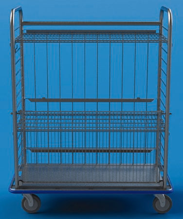 Future Health Concepts Utility Cart Future Health Concepts 40.375 X 41.125 X 28.625 Inch Stainless Steel, Adjustable, Perforated, Roll Out - Each - FHCMMOC13-EA