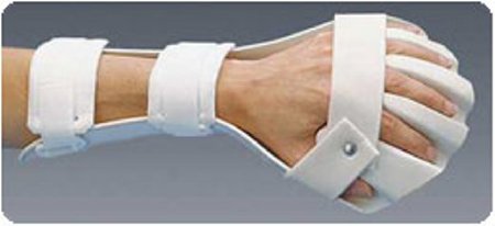 Patterson Medical Supply Anti-Spasticity Ball Splint Rolyan® Standard Version Preformed / Volar Side Thermoplastic Left Hand White Medium - Each - A419LM-EA