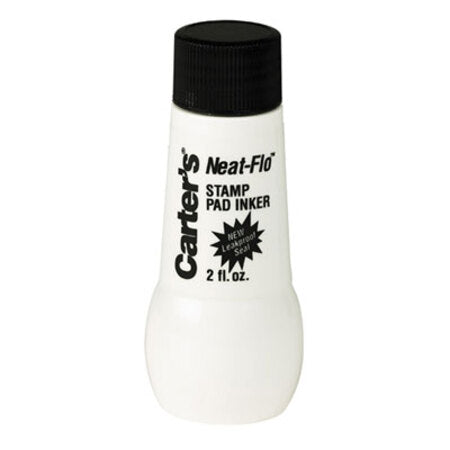 s™ Neat-Flo Stamp Pad Inker, 2 oz Bottle, Black - Each - AVE-21448-EA