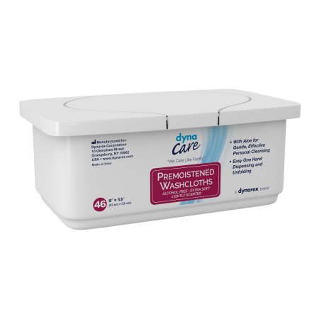 Dynarex Personal Wipe DynaCare Tub Aloe / Lanolin Scented 46 Count - Pack of 46 - 1314-PK