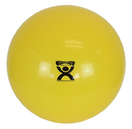 Fabrication Enterprises Inflatable Exercise Ball CanDo® Yellow - Each - 30-1801-EA