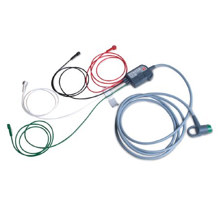 The Palm Tree Group ECG Cable 8 Foot, AHA, 12 Lead, 4 Wire Limb Lead For Lifepak 12 Defibrillator / Monitor - Each - 11111-000020-EA