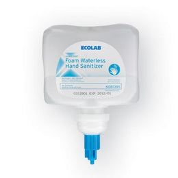EcoLab Hand Sanitizer Quik-Care™ 1,000 mL Ethyl Alcohol Foaming Dispenser Refill Bottle - Case of 8 - 6081395-CS