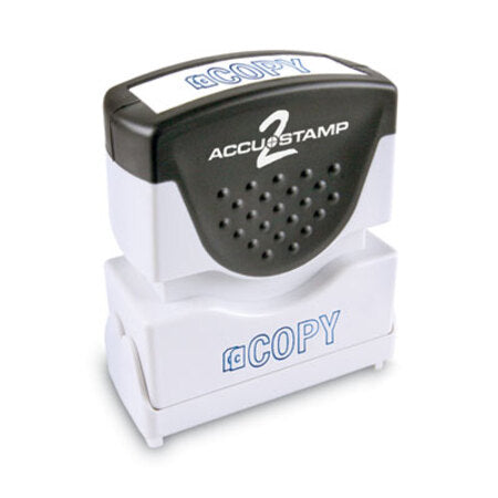 ACCUSTAMP2® Pre-Inked Shutter Stamp, Blue, COPY, 1.63 x 0.5 - Each - COS-035581-EA