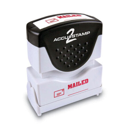 ACCUSTAMP2® Pre-Inked Shutter Stamp, Red, MAILED, 1.63 x 0.5 - Each - COS-035586-EA