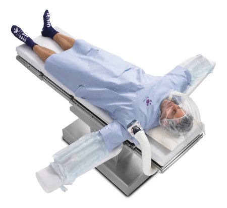 3M Patient Warming Gown 3M™ Bair Hugger™ Flex Large Blue Reusable - Case of 20 - 81103-CS