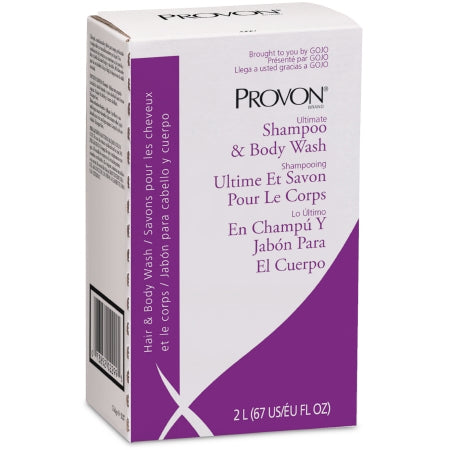 GOJO Shampoo and Body Wash PROVON® 2,000 mL Dispenser Refill Bag Light Herbal Scent - Case of 4 - 3227-04-CS