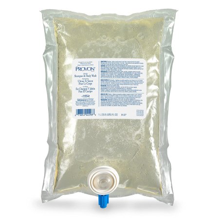 GOJO Shampoo and Body Wash PROVON® 1,000 mL Dispenser Refill Bag Light Herbal Scent - Case of 8 - 3127-08-CS